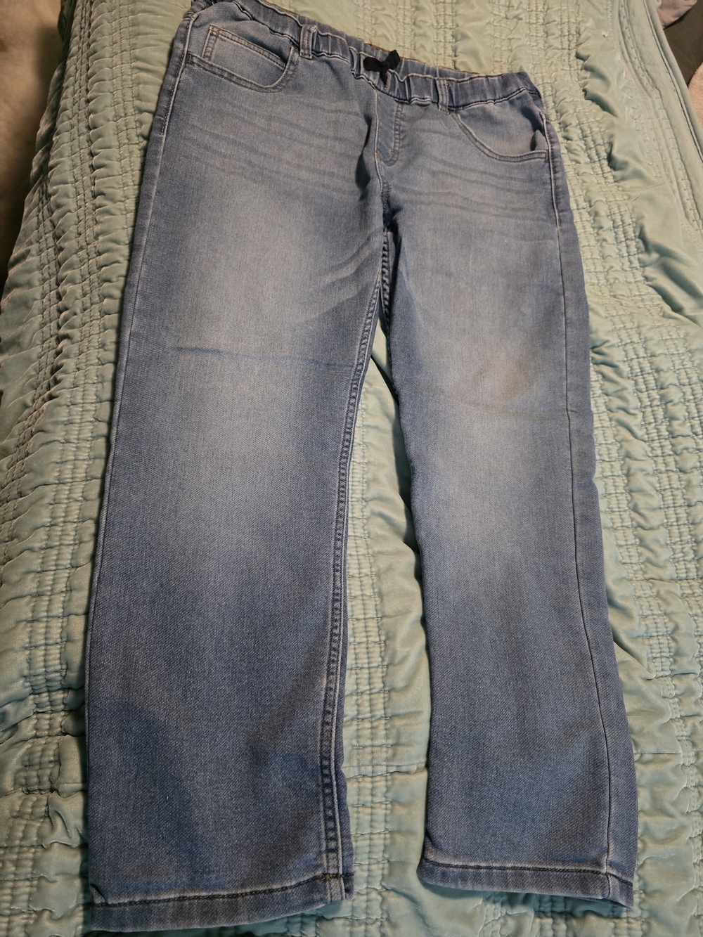 Light Blue Boy's Wranglers Pull-On Jeans